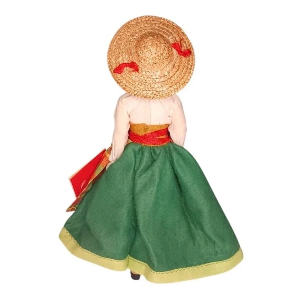 Vintage Lenci Torino Costumed Cultural Hard Plastic Doll Original Tags Italy EUC
